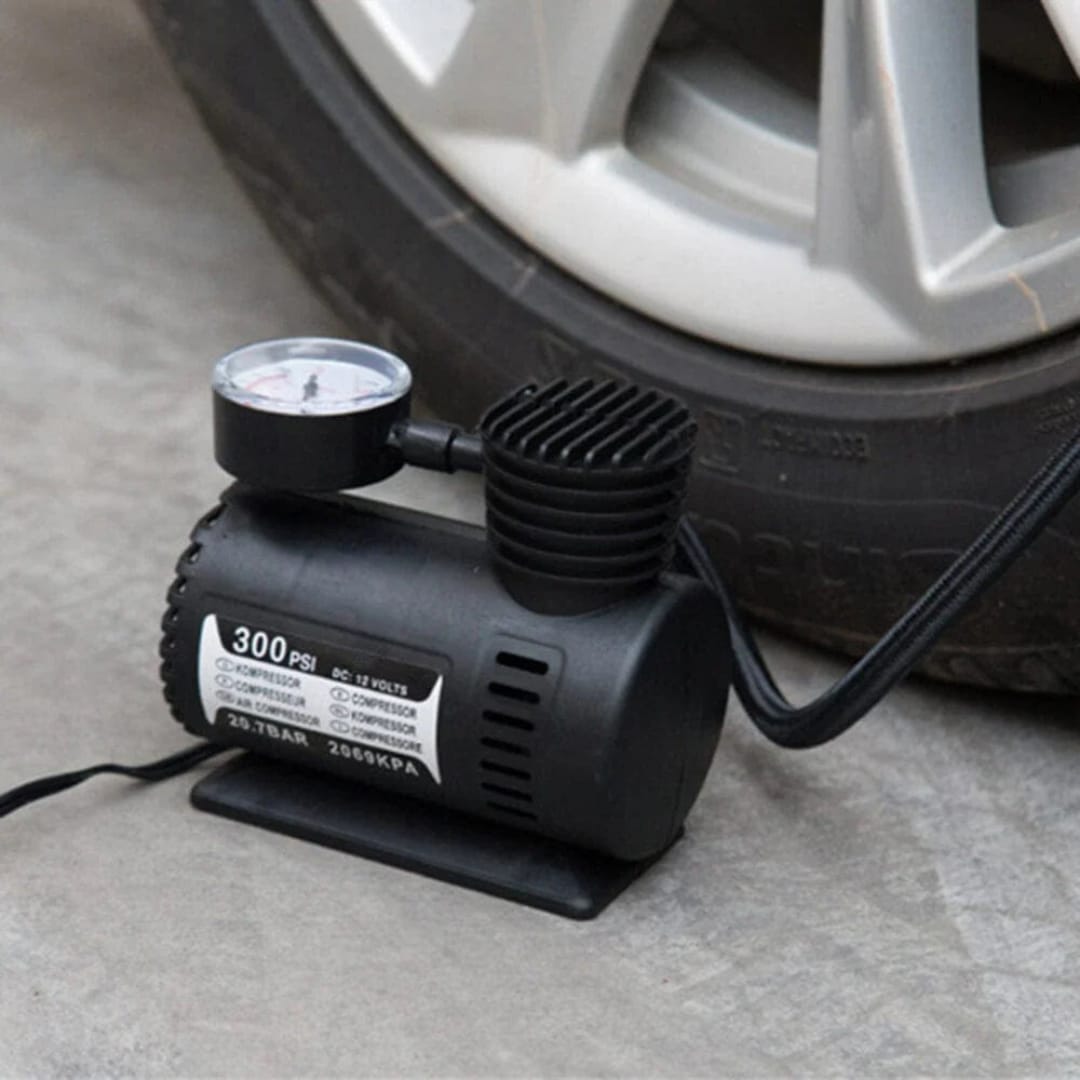 Portable Mini 12V DC Electric Air Compressor – Car Tire Inflator Pump